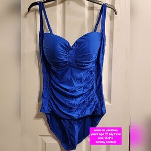 Royal Blue One-Piece Swimsuit